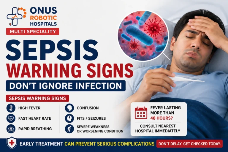 Sepsis Warning Signs: Don’t Ignore an Infection – Early Treatment Can Save Lives – By  Dr. Ravi Kiran | Diabetologist, Onus Robotic Hospital