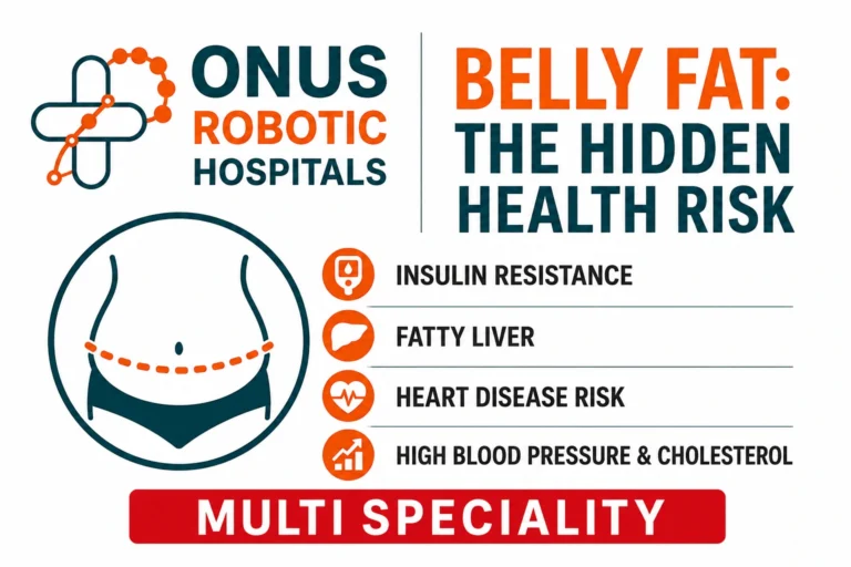 Why Is Belly Fat So Dangerous? Understanding Visceral Fat, Insulin Resistance and Metabolic Health – By Dr. Ravi Kiran | Diabetologist, Onus Robotic Hospital